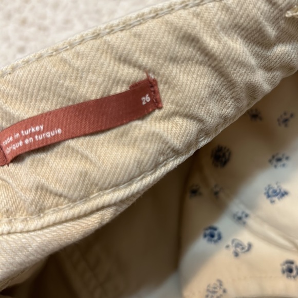 PILCRO 26 The Annie cropped wide leg pants in good preloved condition in cream - Picture 6 of 10